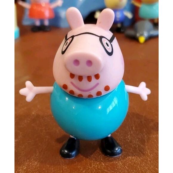 Peppa Pig Daddy Pig Rebecca Rabbit Ginny Giraffe Ms Gazelle 2 Penguins Playset - Picture 3 of 16